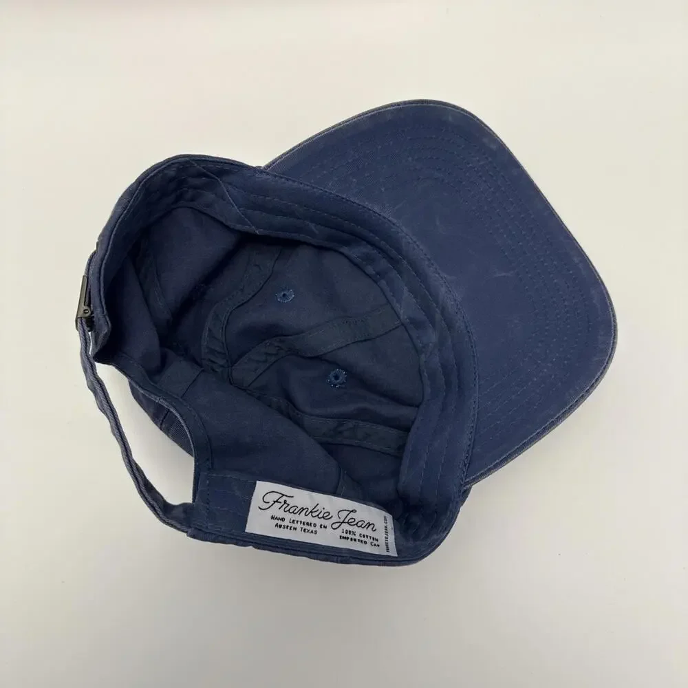 Frankie Jean Mama Script Navy Blue 100% Cotton Baseball Cap Womens OSFM‎